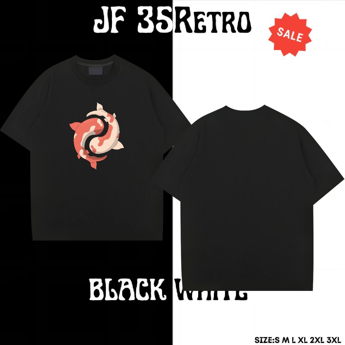 Loose T-Shirts fish Short Sleeve Soft Hip Hop Asian Size 100% Cotton 230g Couples T Shirts Brand Tee Shirt