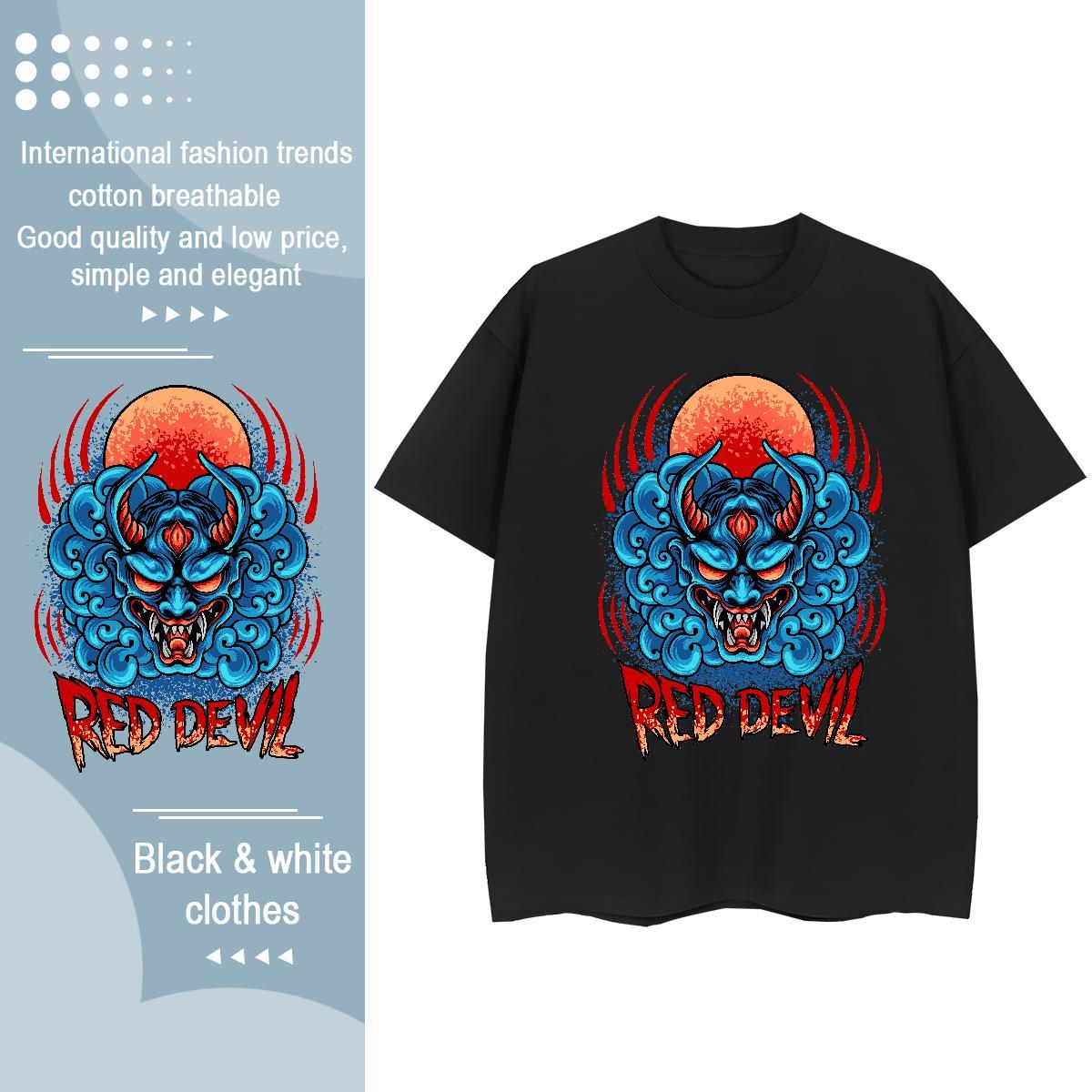 Classic Mens T Shirts Breathable Crew Neck Home Outdoor Skull 100% Cotton 230g Couples T Shirts 2024 New Clothings