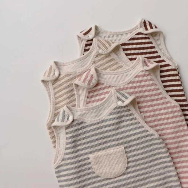 MILANCEL 2022 Autumn New Baby Pajama Striped Toddler Boys Sleeping Bag Infant Sleep Wear Y240814