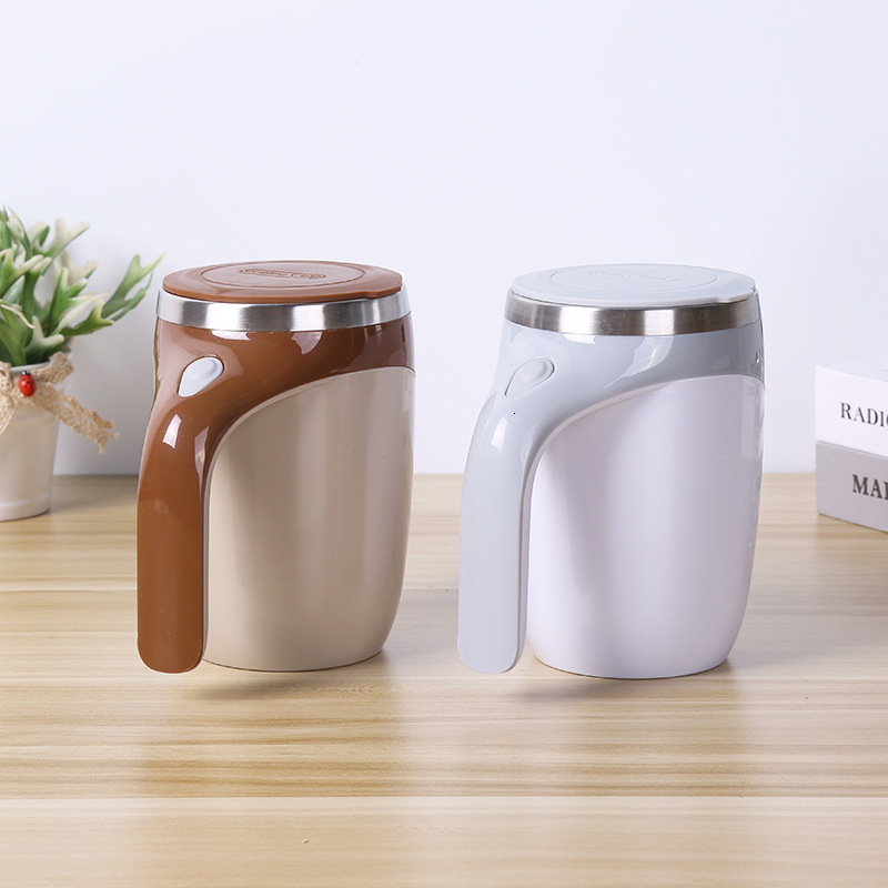 Magnetic Electric Drink Preparation Cup for Cozy Beverages - USB Rechargeable Auto-Mixer by Celebrities' Choice