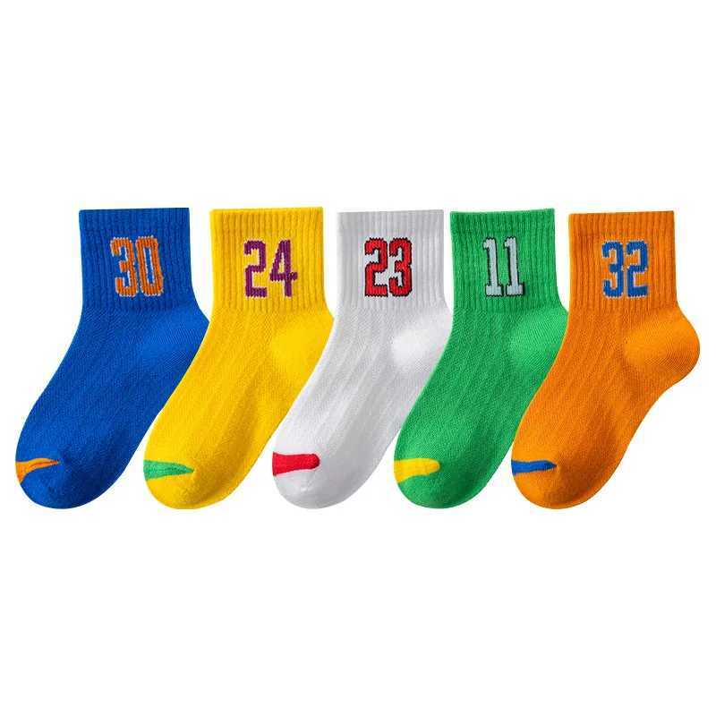 5 pairs of boys socks/spring and summer cotton childrens sports socks W240814