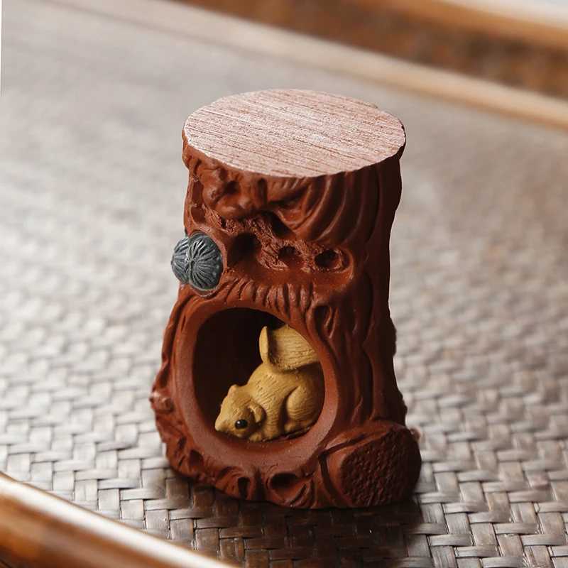 Pot Lid Holder Chinese Lucky Kung Fu Tea Set Pot lid Holder Ceremony Accessories Tea Pet DecorationXJ240814