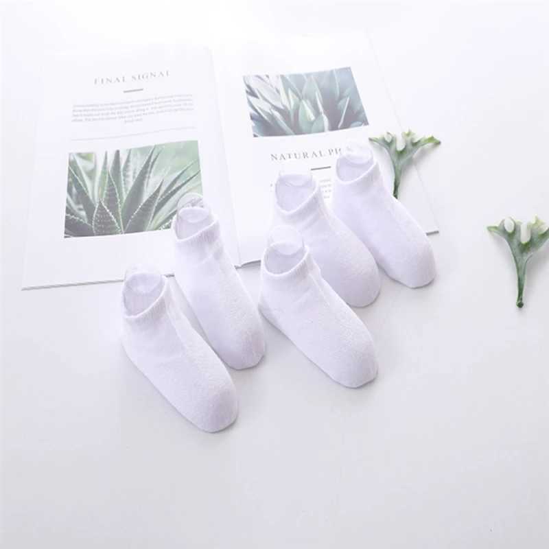 5 pairs of baby socks for boys and girls black and white gray socks soft newborn baby loose and comfortable socks childrens sportswear W240814