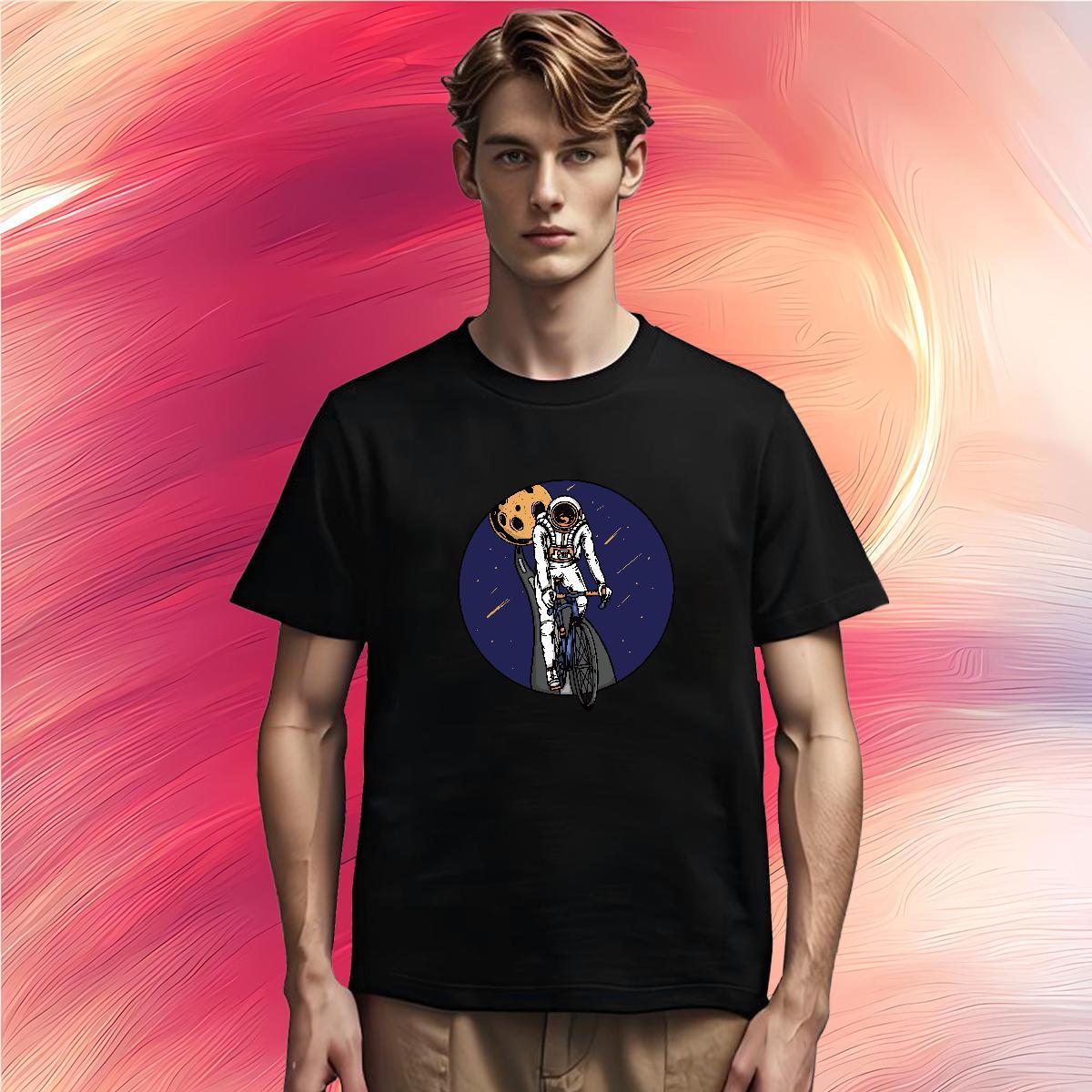 Men T Shirts 230g 100% Cotton cosmonaut Casual Daily Wear Breathable Soft Custom Printed Couples T Shirts DIY Customized Free Shipping Tees Shirts
