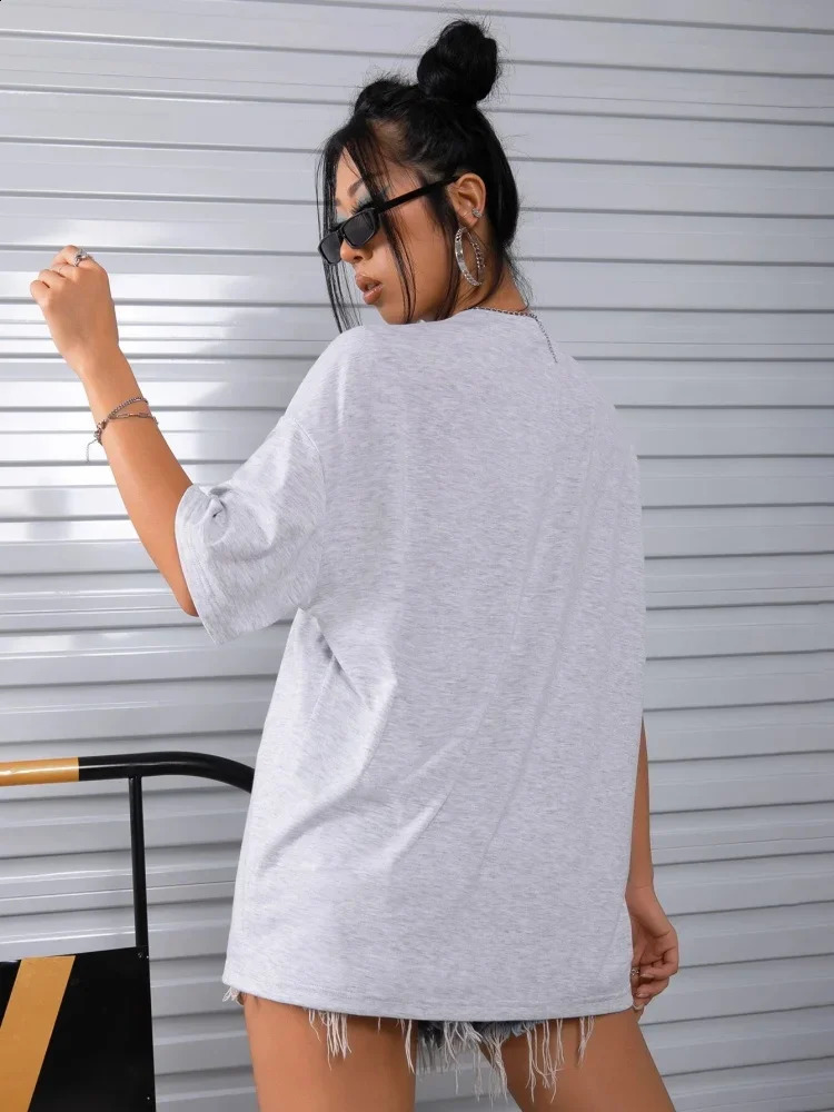 All Roads leads the way in Roman simple printed womens short sleeved street fashion tops oversized casual clothing and all math Tshirts 240814