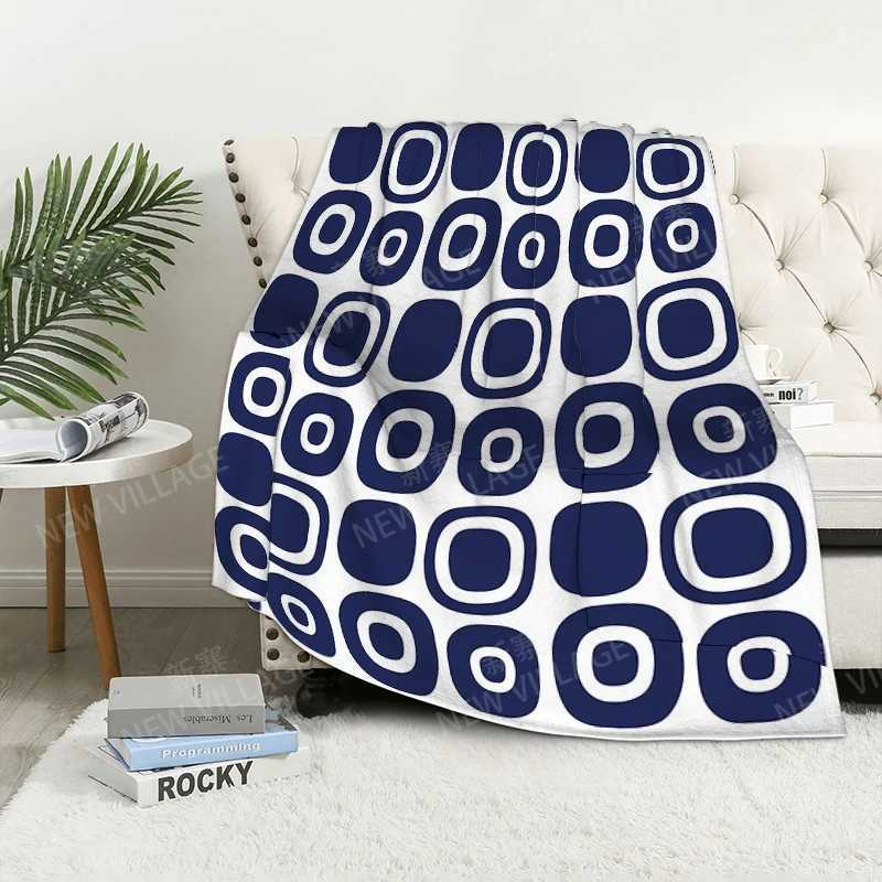 Plaid sofa for Knee blankets warm winter bed cover throw blanket Decor boho warm fleece Nordic Vintage Soft and hairy geometry Y240815