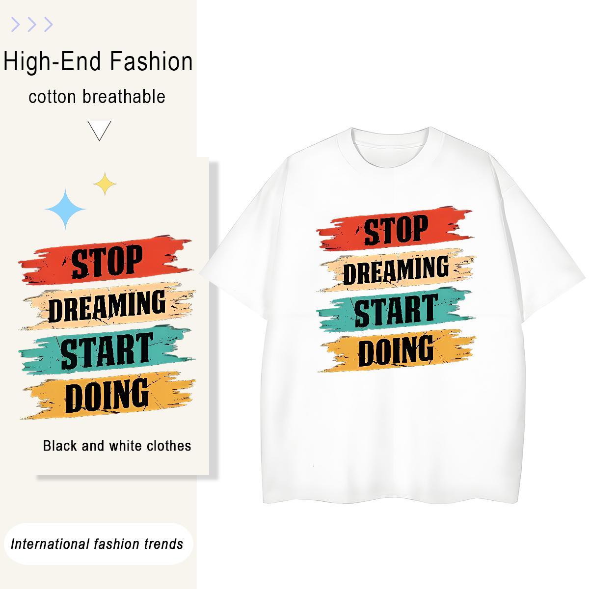 Cool Design Men Tops Tees Street Wear 230g 100% Cotton Custom Print Plus Size Crew Neck letter T-Shirts for Men 2024 Tshirts