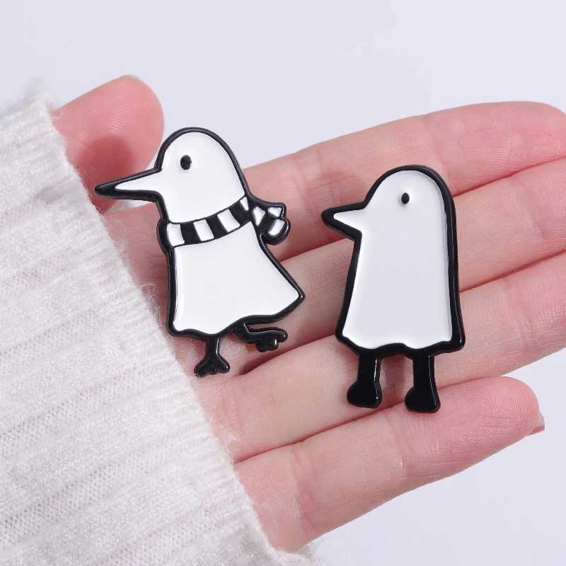 Cartoon Oyasumi Punpun enamel pin custom animal wholesale badge cute skylark lapel gift goodnight punk brooch W240815