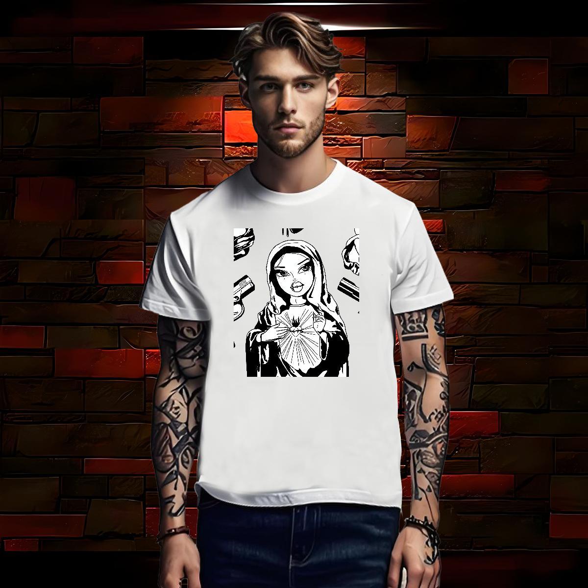 T-Shirts 230g Cotton nun Casual Crew Neck DIY Logo Oversized Couples T Shirts 2024 Soft Tee Shirt