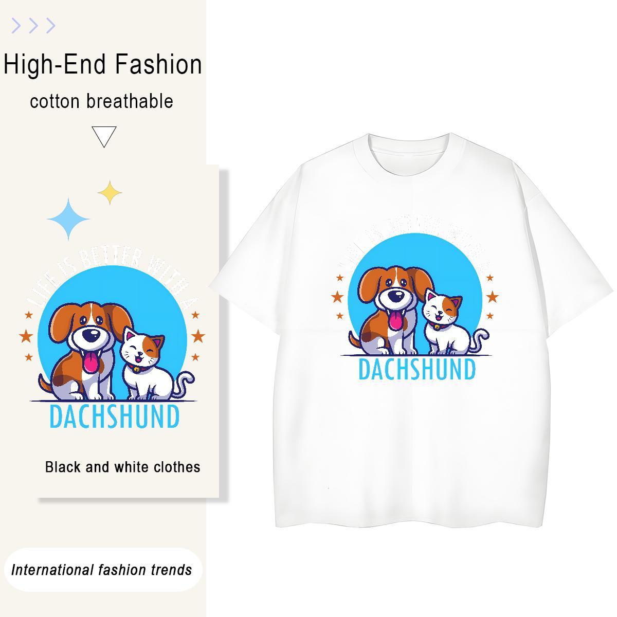 Brand Mens Tshirts Anime Printing Street 100% Cotton 230g Custom Big Size Breathable Short Sleeve T-Shirts for Men Stylist Tops