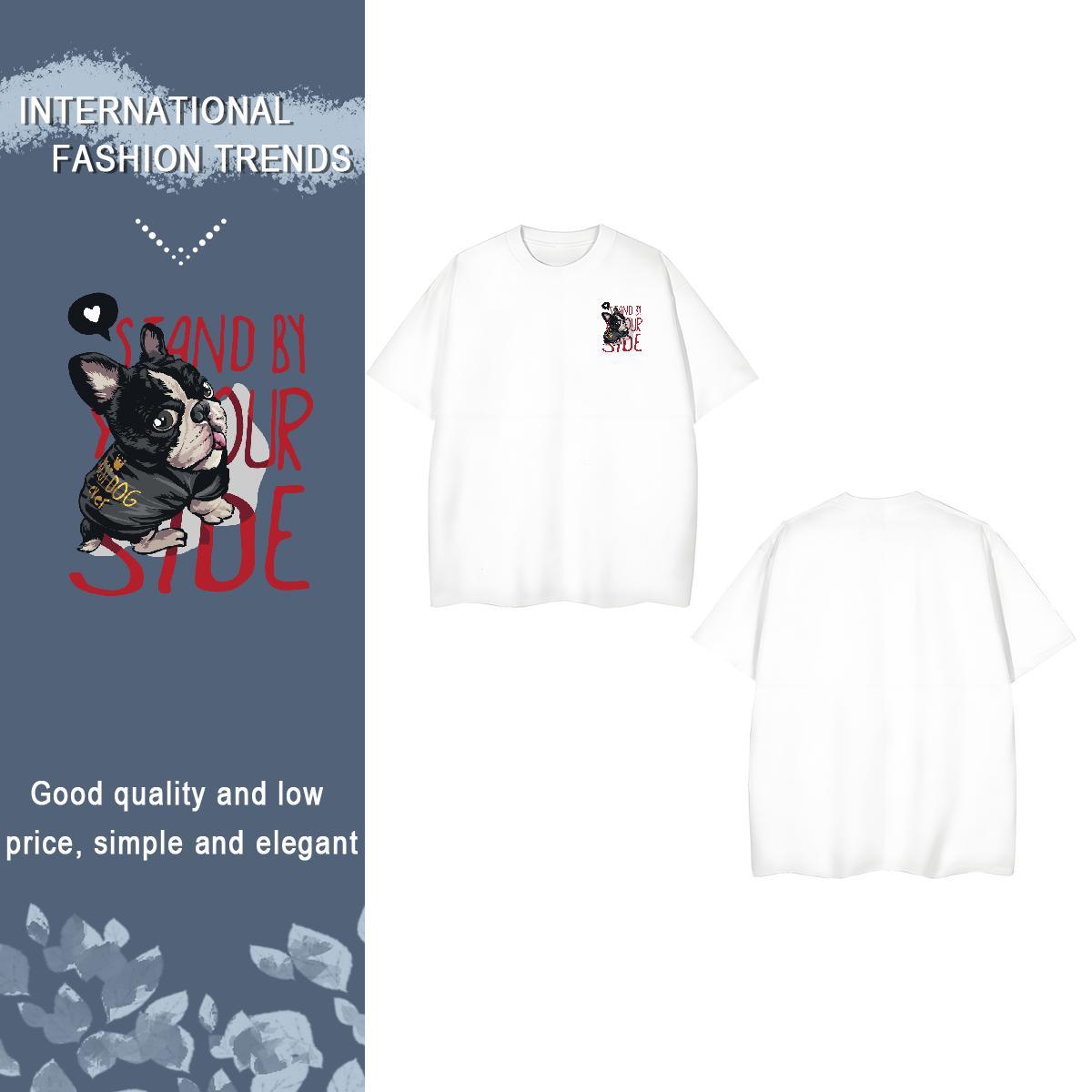 T Shirt For Man 230g Pure Cotton Outdoor Round Neck Short Sleeve Asian Size Tshirt for Man Woman 2024 DIY Loose Wear