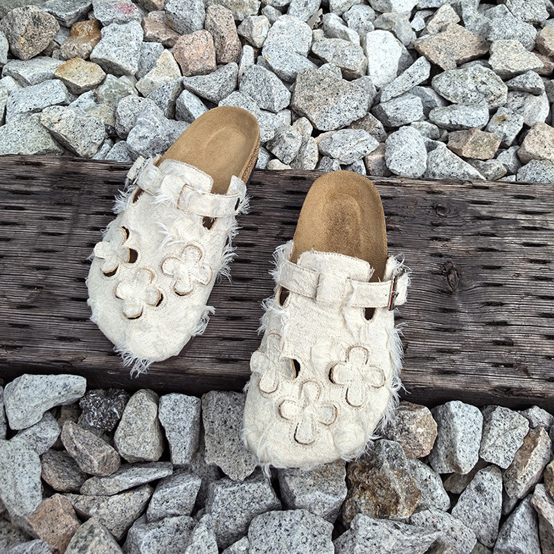 Ddmysports Ddmysports Ollow Out Cork Soles Boken Shoes For Women With Lazy Personality Wrapped In A Bag And Slippers SANDALS OUTDOOR