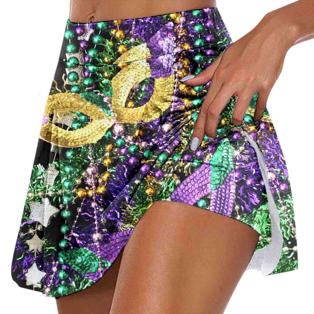 for Skirts Women Womens Daily Casual Workout Printed Tennis Yoga Sport Active Shorts Full Skirt s