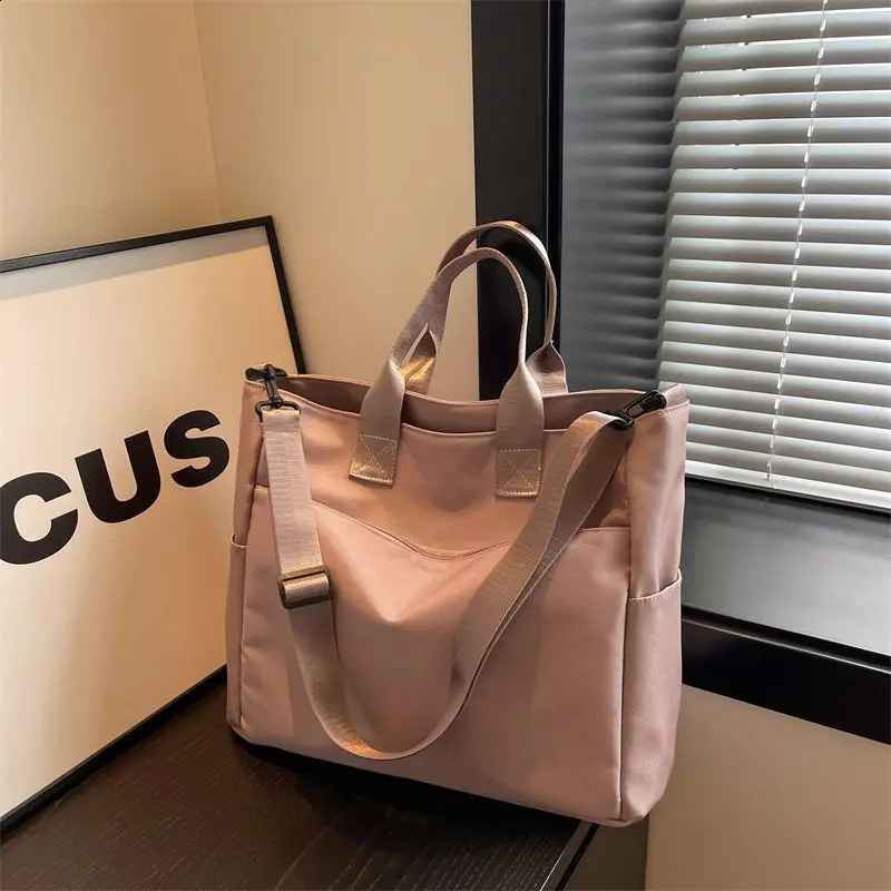 Canvas Simple Handbag Waterproof Oxford Canvas Computer Bag Business Briefcase Work File Bag 240813