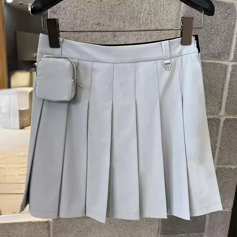 Women New Gray Tennis Short High Quality Casual Sports Pleated Sport Half Skirt Ladies Clothes