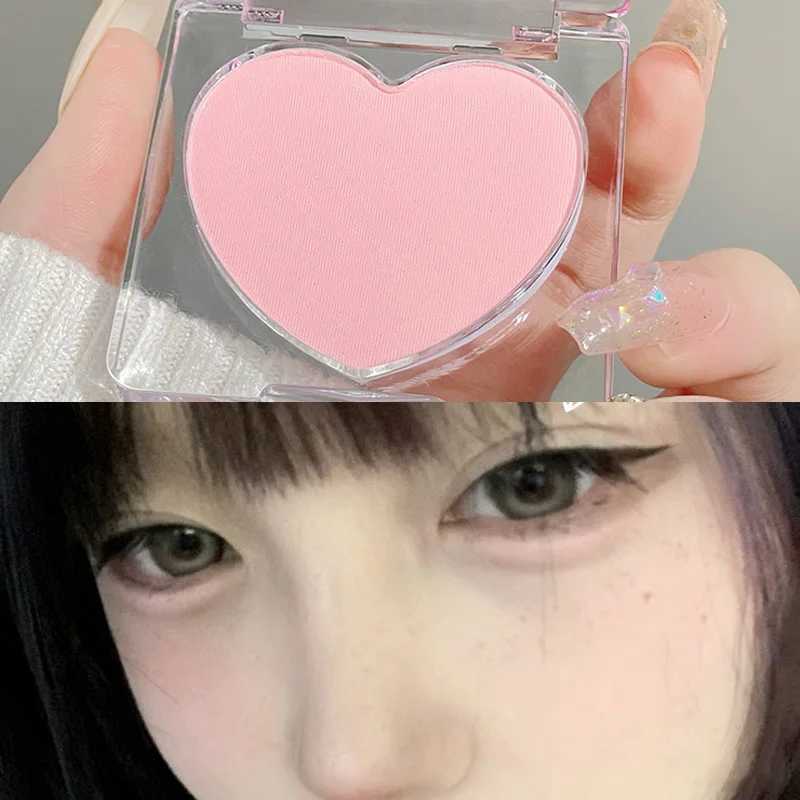 Love Powder Blusher Long-lasting Natural Matte Cheek Contour Tint Peach Pink Facial Blusher Cosmetics Single Color Blush Palette Y240815