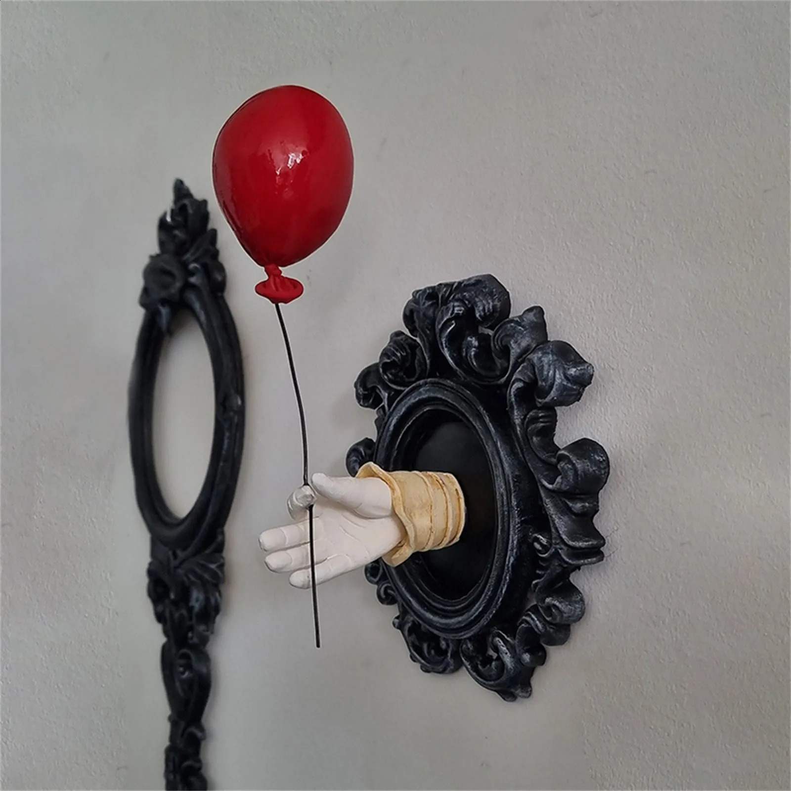 Halloween Gothic Witch Hand Statue Home Wall Keys Jewelry Hanger Resin Sculpture Halloween Party Decoration Horror Props DIY Art 240813