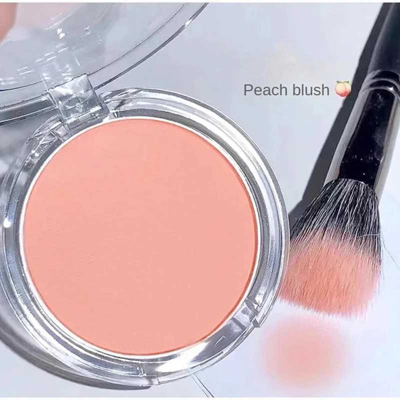 Single Color Blush Matte Natural Cheek Tint Waterproof Face Contouring Cosmetics Blush Powder Brighten Face Soft Female Makeup Y240815