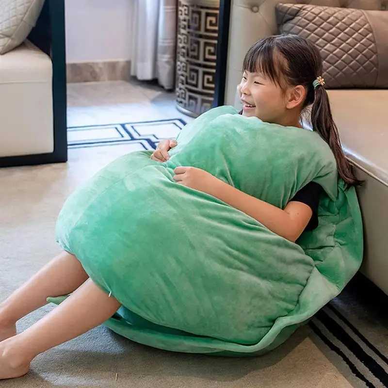 80cm Turtle Shell Plush Blanket Soft Wearable Tortoise Sleeping Pillow Home Sofa Decoration Birthday Children Day Gift For Kids Y240815