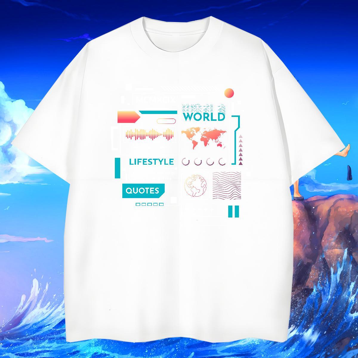 Free Shipping Tshirts Street wear Hip Hop 230g Cotton Oversized 4XL O Neck Short Sleeves letter Man T Shirts Casual New Tee Shirt