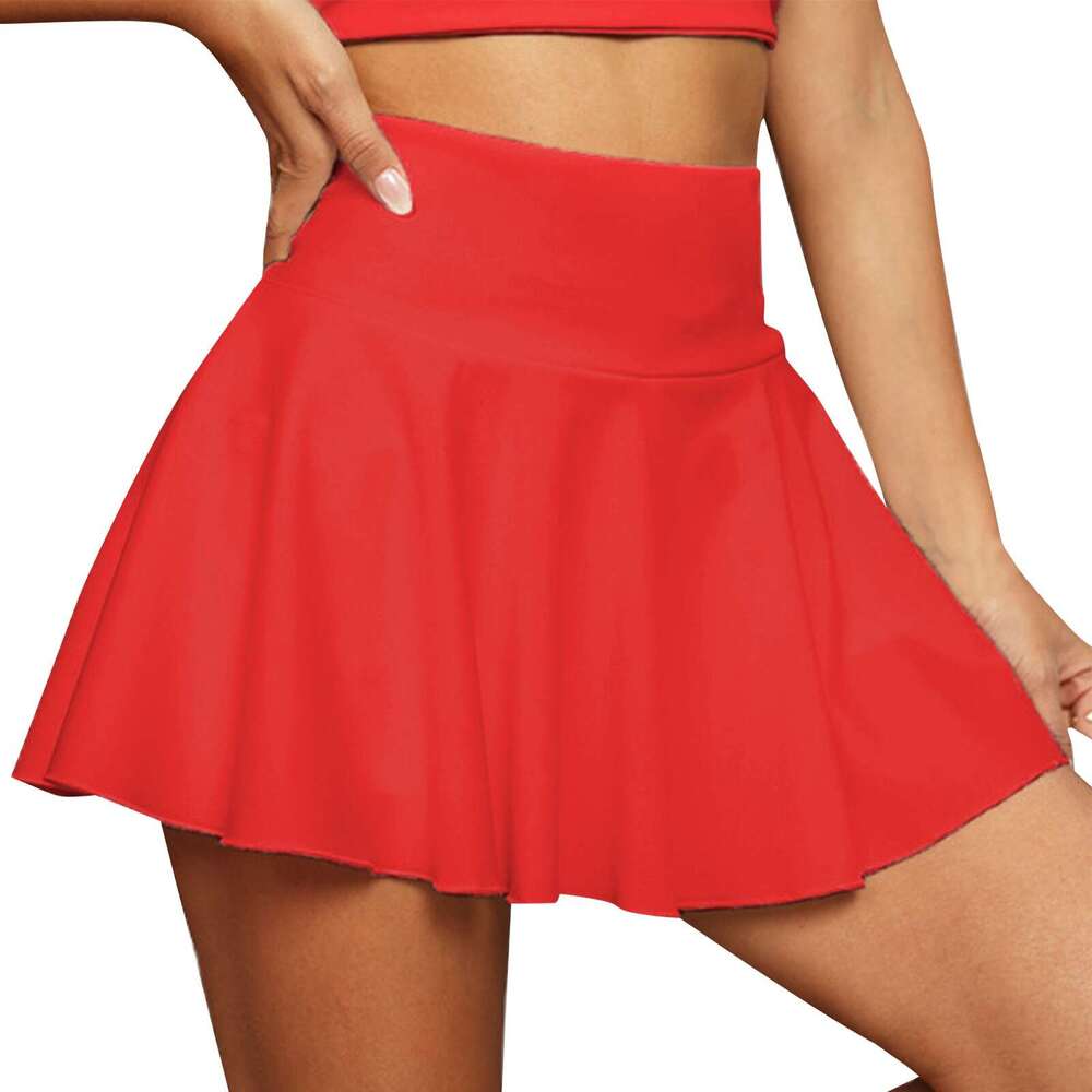 Women's Summer Fashion Sexy Mini Elastic Pleated Sun For School Girl Uniform Korean Black High Waist Tennis Skirts