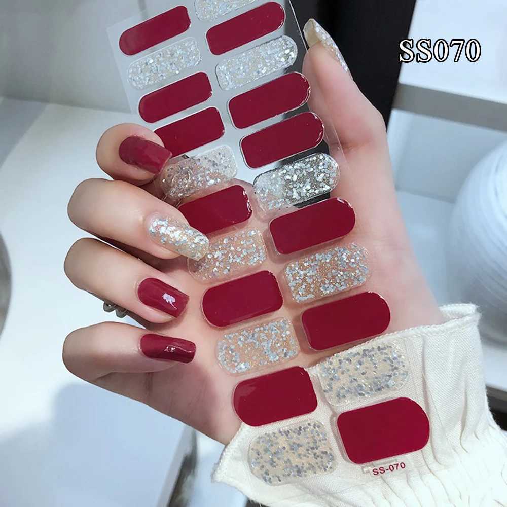 Nail Sticker 3D Relief Foil Nail Decal DIY Manicure Full Nail Wraps Self-adhesive Full Cover Waterproof False Nail Art StickersXJ240814