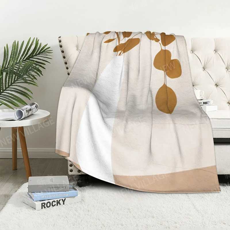Plaid sofa for Knee blankets warm winter bed cover throw blanket Decor boho warm fleece Nordic Vintage Morandi Soft and hairy Y240815