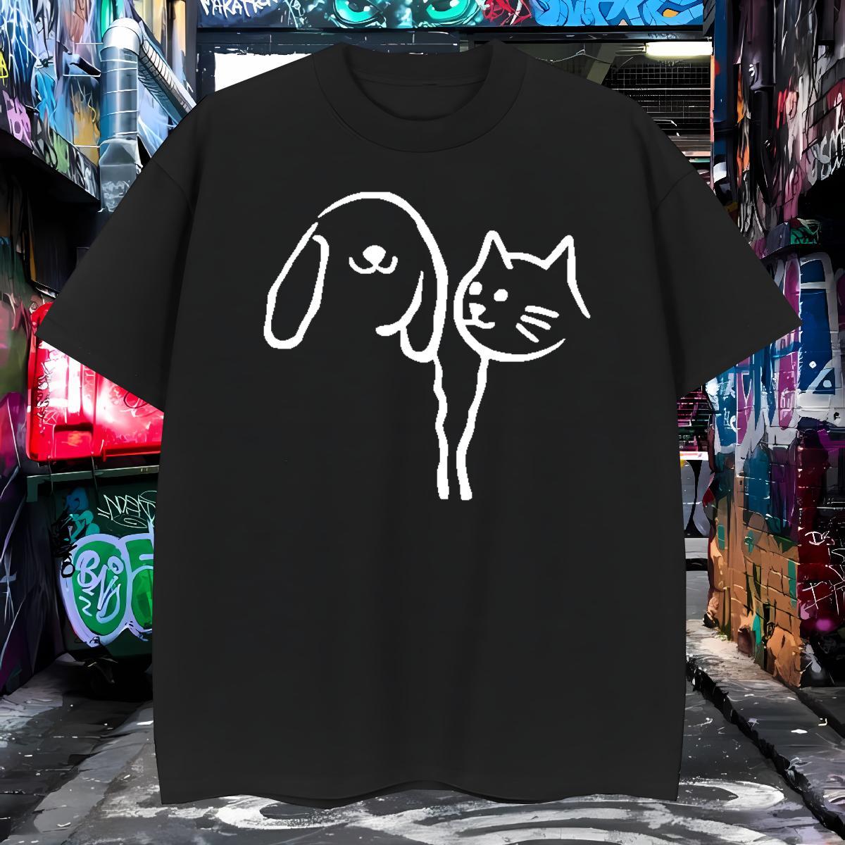 High Quality Man T Shirts cat Breathable Crew Neck Casual Beach Custom Print Plus Size 230g Cotton Men Tees 2024 Tshirts