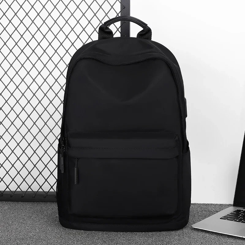 BJIAX Light Fashion Computer Schoolbag Students Backpack Mens Backpack Large Capacity Leisure Travel Canvas Bag 240813