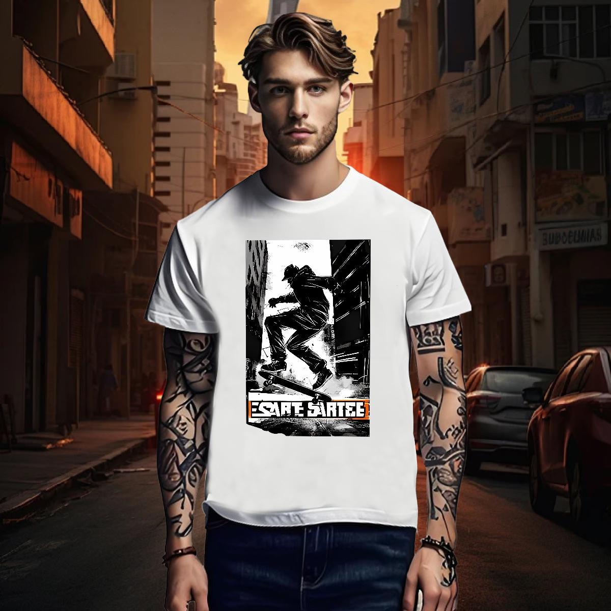 T-Shirts for Men 100% Cotton 230g game Street Crew Neck Breathable Anime Men Tees Customized Soft Wear
