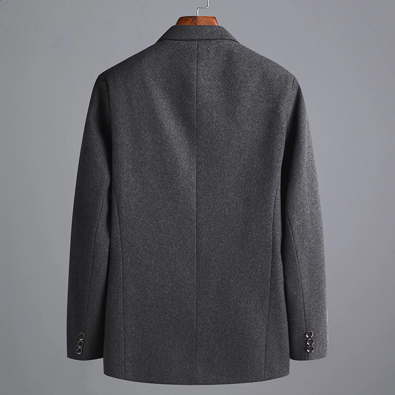 Men Clothing High Quality Blazer Mens British Style Simple Fashion Casual Party Wear Gentlemans Suit Fitted Jacket 240130