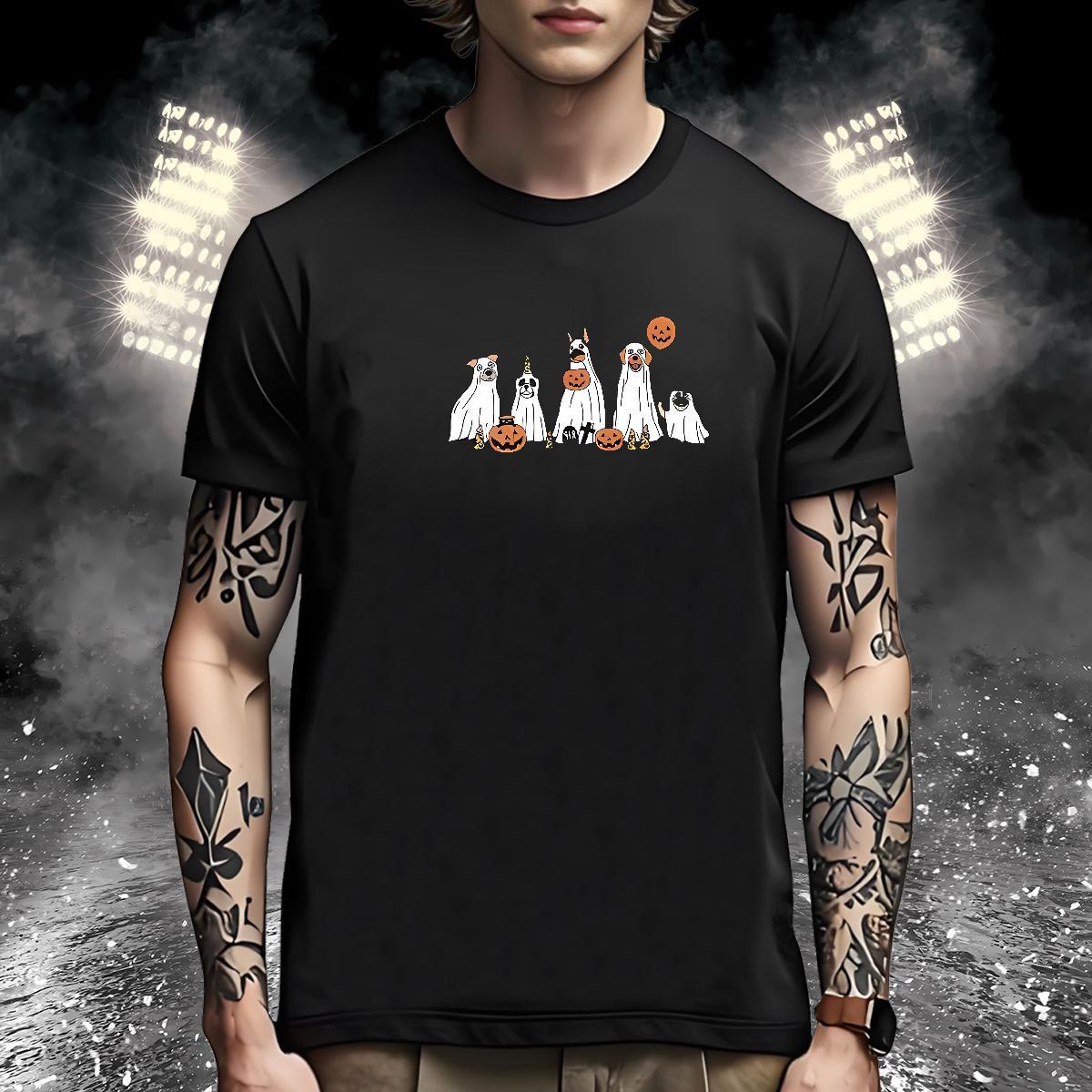 Loose Man T Shirts pumpkin Crew Neck Breathable Hip Hop Street Black Oversized 230g Pure Cotton Couples T Shirts 2024 New Top Tees