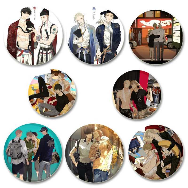 19 day enamel pin role-playing badge old Xian Hetian family treasure pin series brooch used for clothing backpack decoration BL animation W240815
