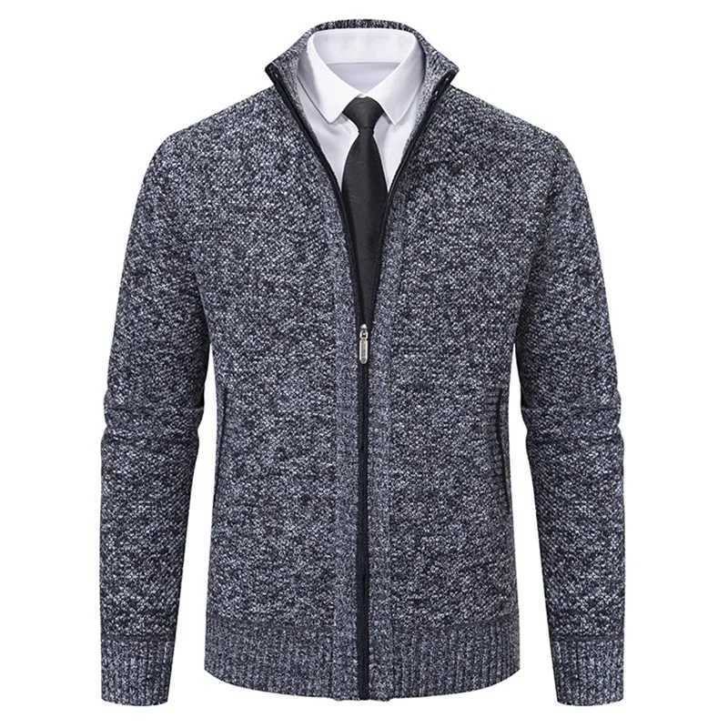 Vintage Knitted Cardigan Jackets for Men Winter Casual Long Sleeve Turn-down Collar Sweater Coats Autumn Fashion OuterwearXJ240814