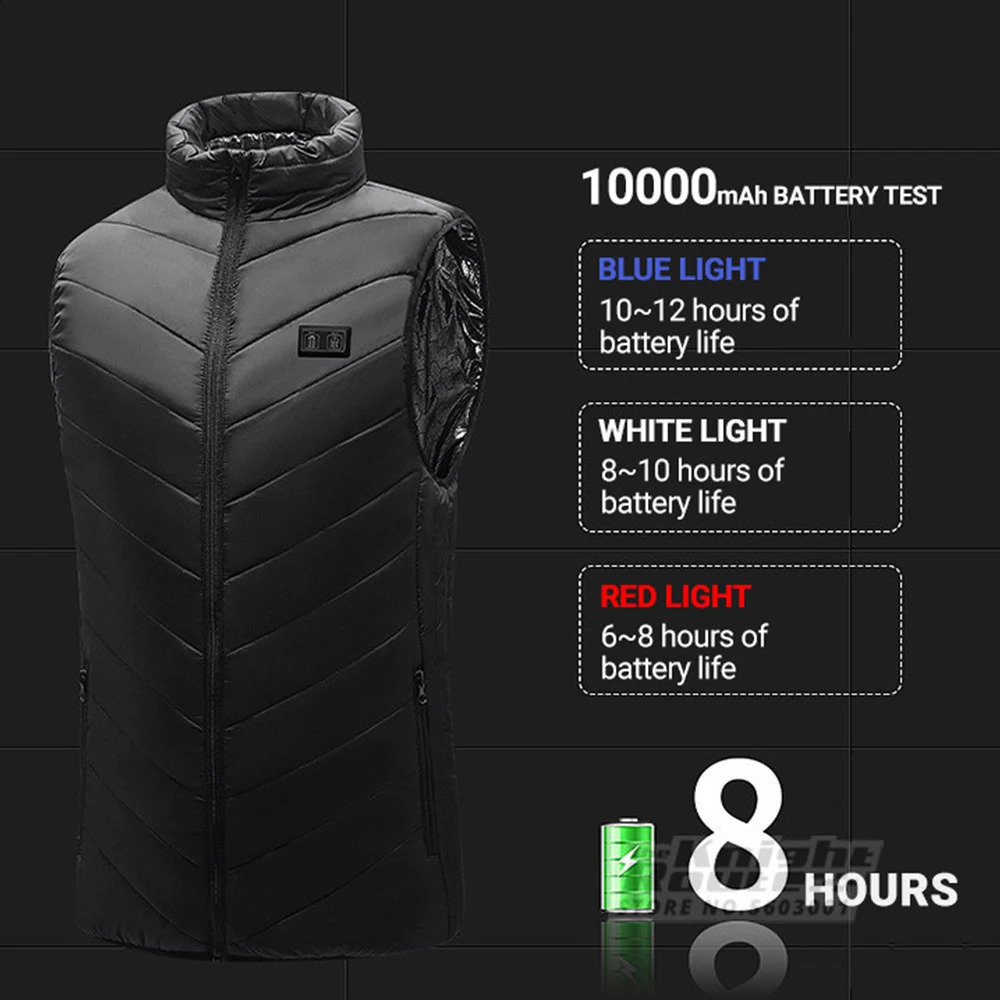 Winter Heated Vest 21 Areas Body Warmer Women Men Warm Heating Jacket Heated Vest Thermal Clothing Camping Outdoor Camping Warm 240815 - view 3