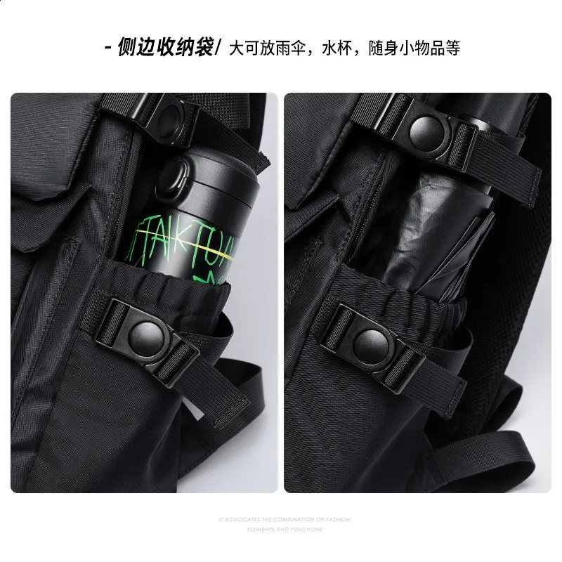 Mens 15.6inch Laptop Backpack Large Capacity Oxford Durable Mochila for Youth Travel Sports Unisex Fashion College Bags 240813