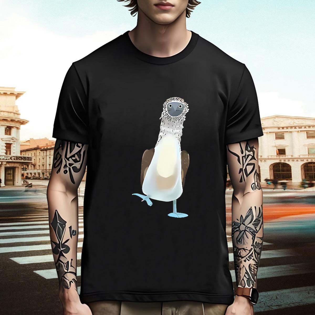 Popular T Shirts Men bird Breathable Crew Neck Sport Oversized 4XL 230g 100% Cotton Men Tops Tees Fashion New Clothings