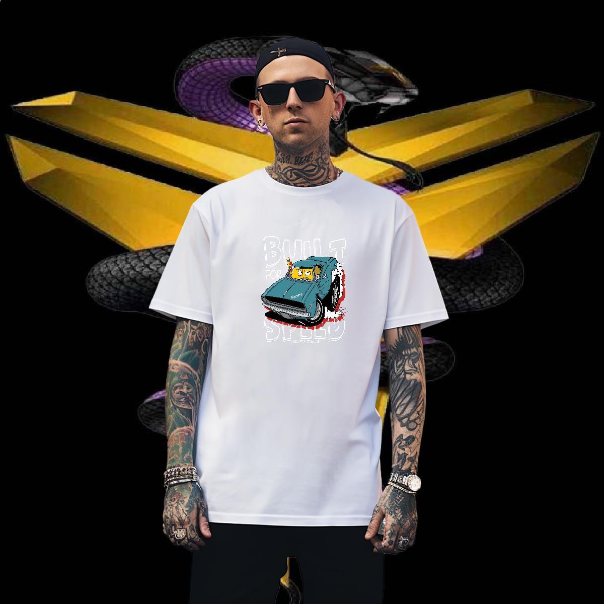 Man T Shirts 230g Pure Cotton role Spring Summer Breathable Short Sleeve Anime Tshirts New Arrival Comfortable Tees Shirts