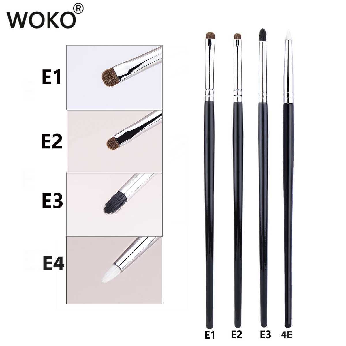 Smudge eye shadow Makeup Brush Smudge eyeliner Smudge Horse Hair/Goat Hair Small eye shadow Makeup Brush W240814