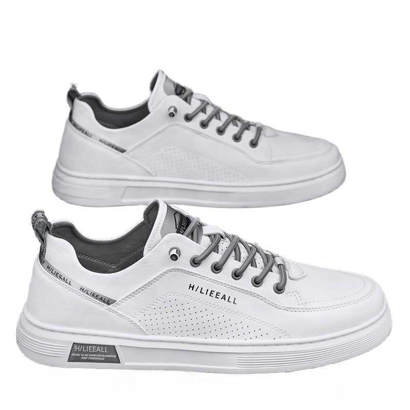 NXY Summer Mens Breathable Board Shoes for Male Students Korean Version Versatile White Shoes Thick Soled Sports Casual Flat Shoes Trendy Shoes