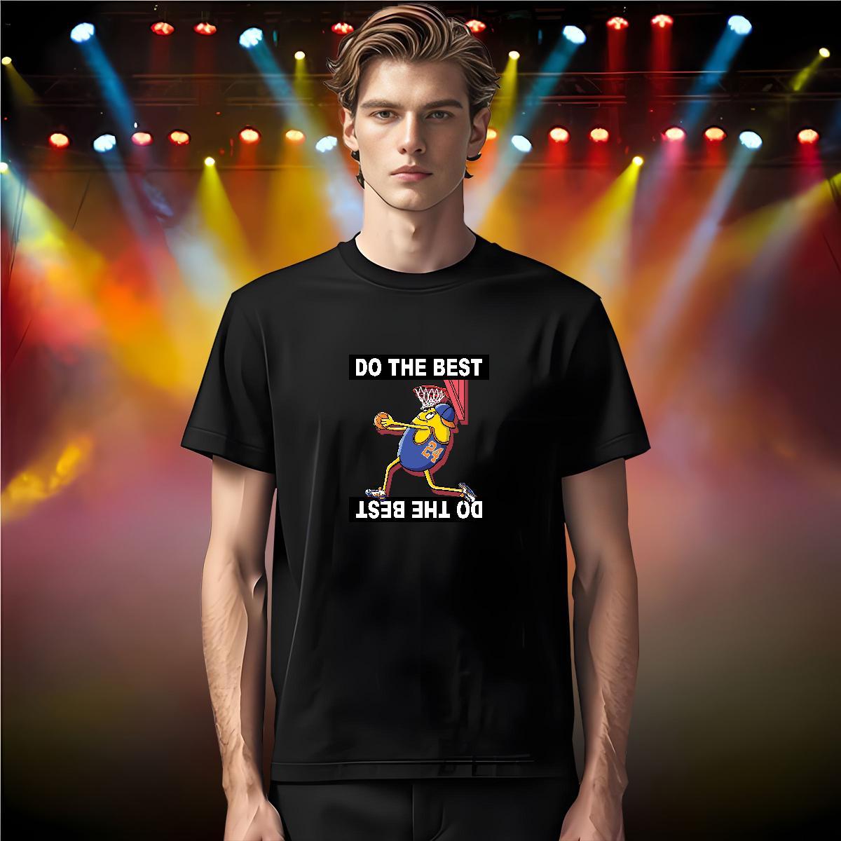 Men T Shirts 230g Pure Cotton plush Street wear Hip Hop Round Neck Short Sleeve Anime Couples T Shirts Casual New Brand Top Tees