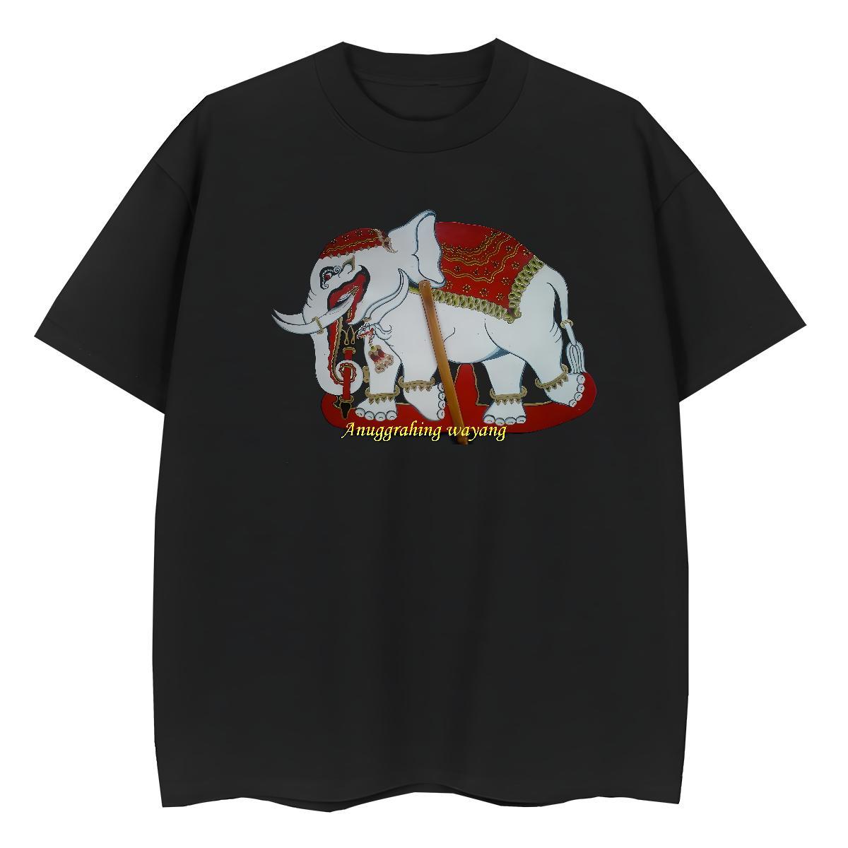 TOP Quality T shirt elephant O-Neck Short Sleeve Casual Beach Plus Size Custom 230g Pure Cotton Tshirt for Man Woman Free Shipping Wear