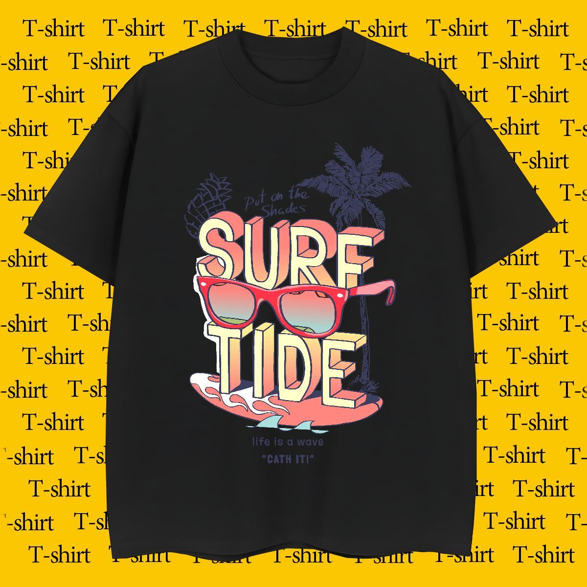 Mens T Shirts 100% Cotton 230g tree Casual Crew Neck Breathable Custom Cartoon Tshirts Classic Casual Cool Design Tops