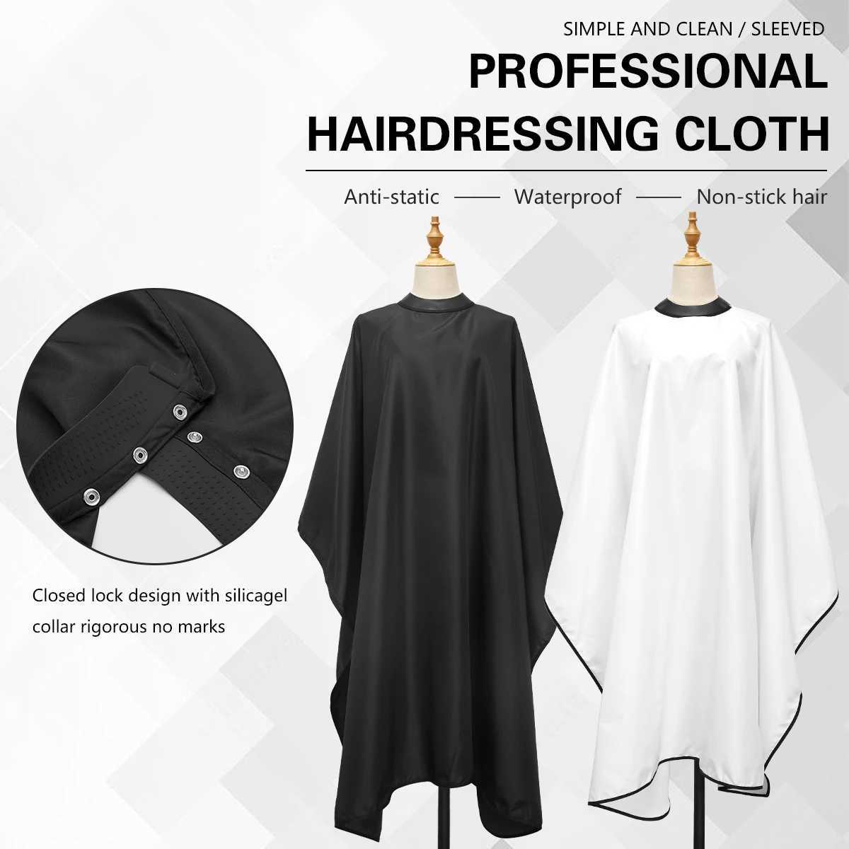 Hair removal machine silicone collar apron transparent anti-static hair clip waterproof apron eagle shawl hair cutting tool W240814