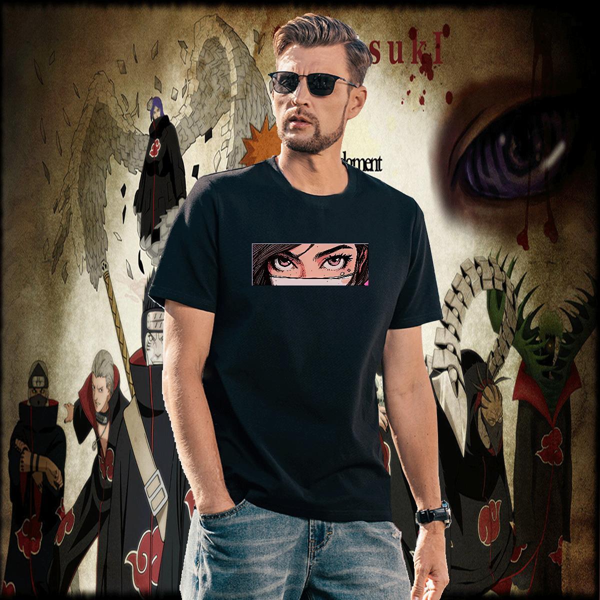 Classic eyes T-Shirts Sport Men Tees 230g Pure Cotton Designer Breathable Crew Neck Custom Cartoon Tee Shirt