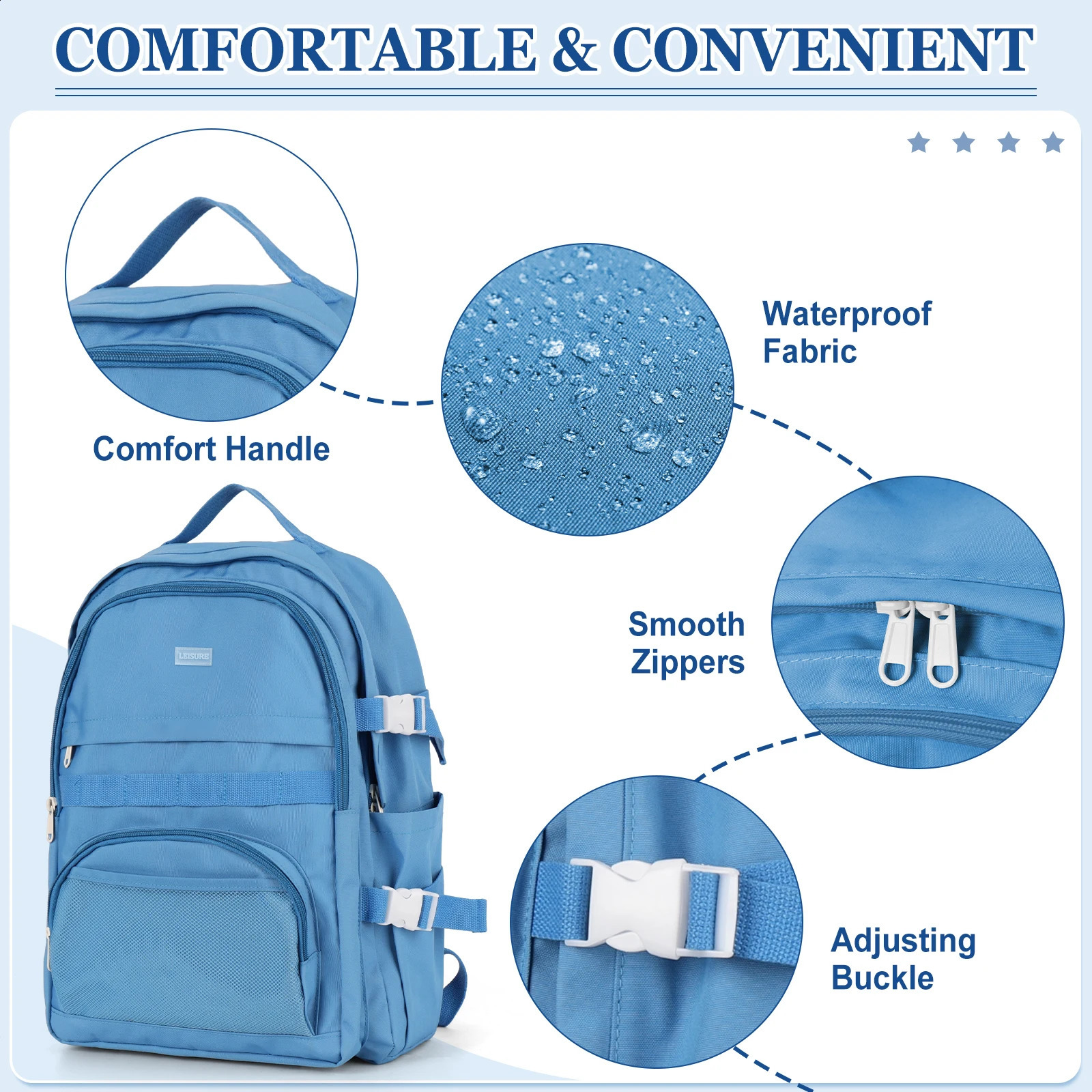 Casual Backpack Waterproof Teenage Bookbag Nylon Fashion Student Backpack College Women Travel Backpack School Bag for 240813