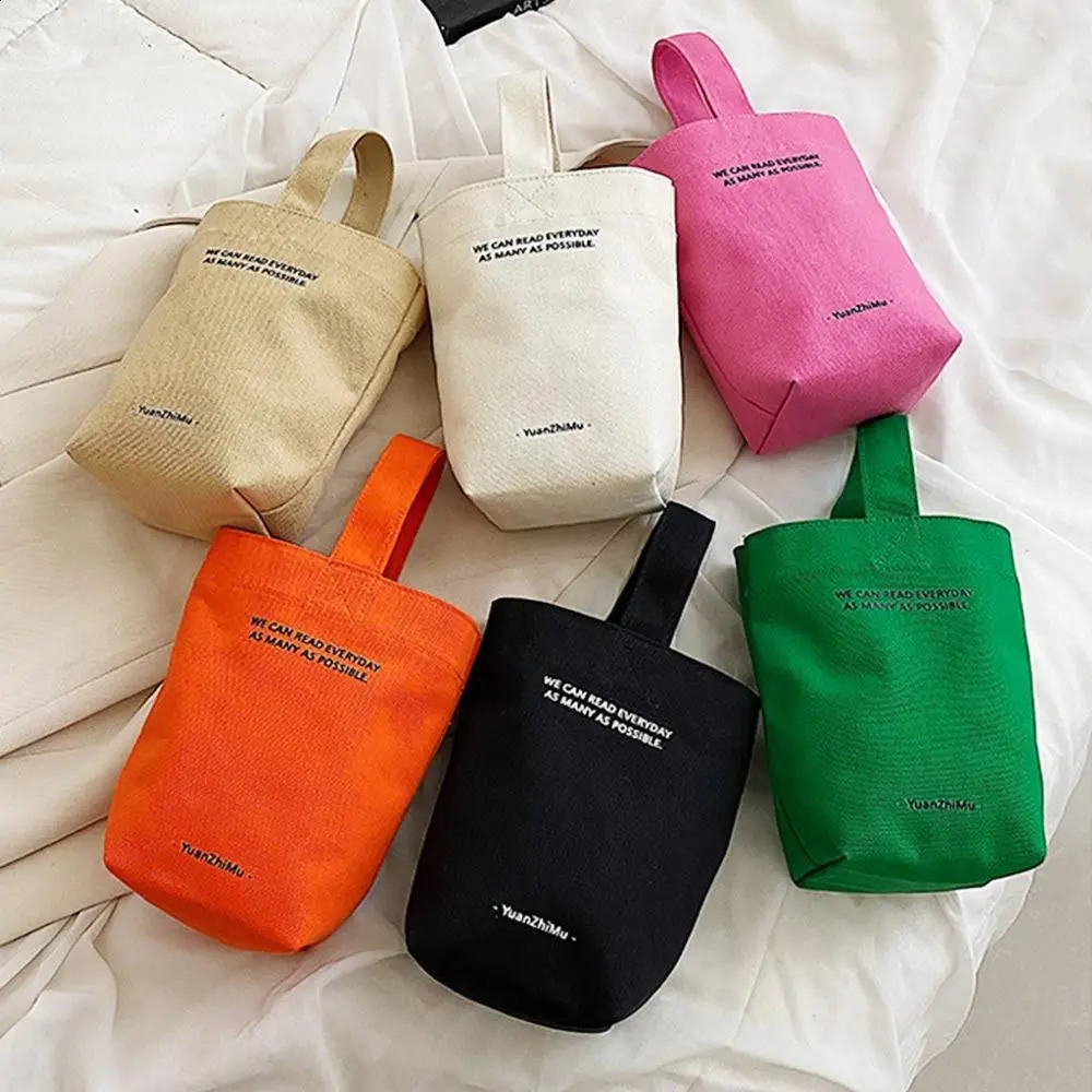 Casual Handbags Canvas Shoulder Crossbody Bags Large Capacity Shopper Bag Letters Purse 240814Z