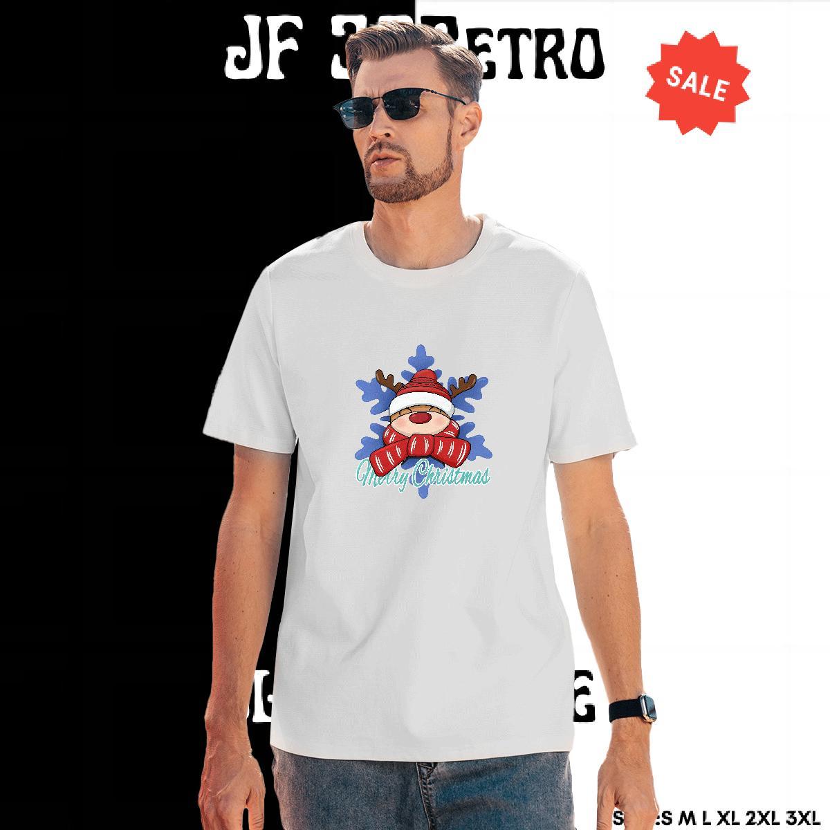 Wholesale T Shirt For Man Christmas Breathable Crew Neck Daily Outfit Custom Printed 100% Cotton 230g Men Clothes T-Shirt Stylist Tee Shirt