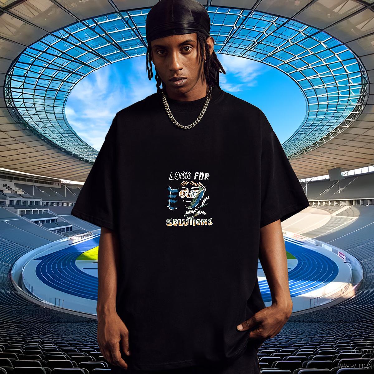 Designer Men Tees Sport 230g Pure Cotton Anime Breathable Short Sleeve letter T shirt 2024 New Tee Shirt