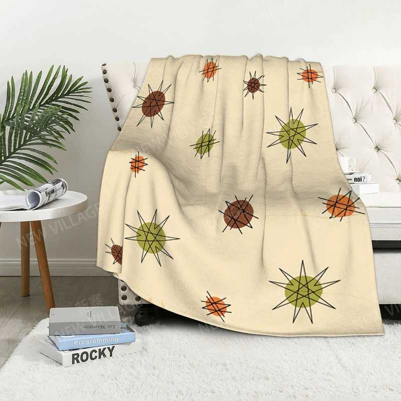 Plaid sofa for Knee blankets warm winter bed cover throw blanket Decor boho warm fleece Nordic plant Soft and hairy leaf Y240815